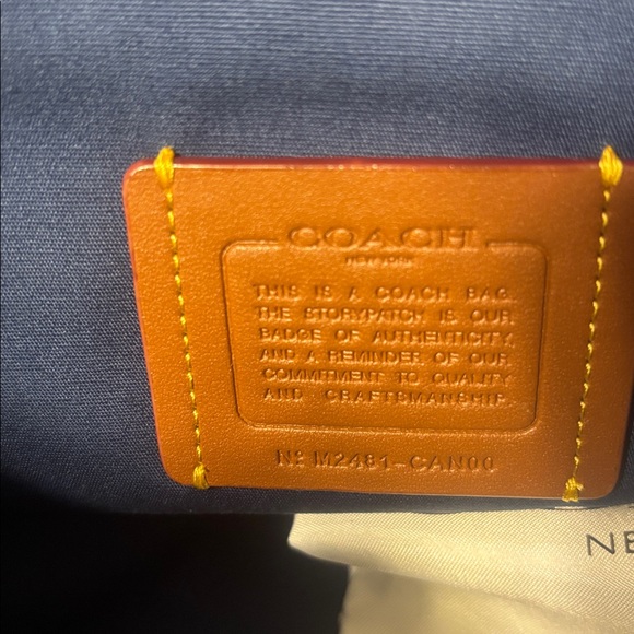 Coach Navy Signature Shoulder Bag - Picture 11 of 11